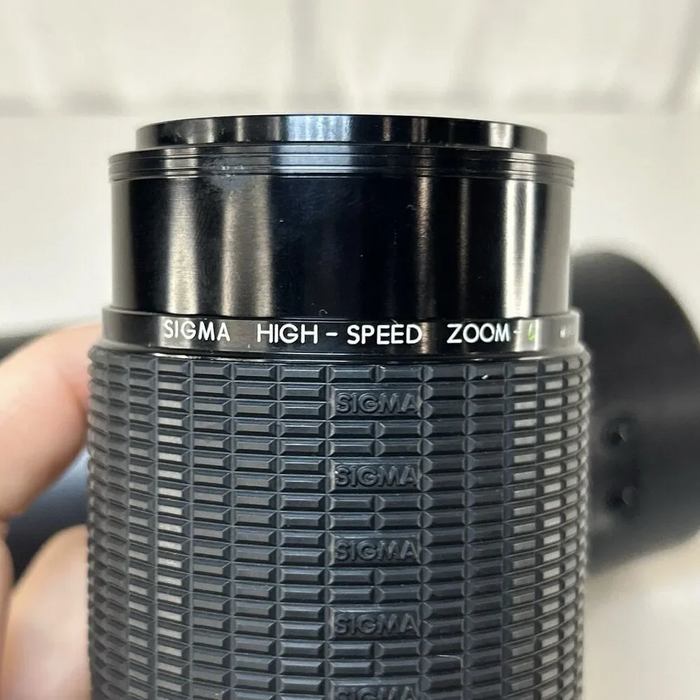 Sigma High Speed 80-200mm Zoom Lens Multi Coated 1:3.5-4 Cannon 52mm Haze1Filter